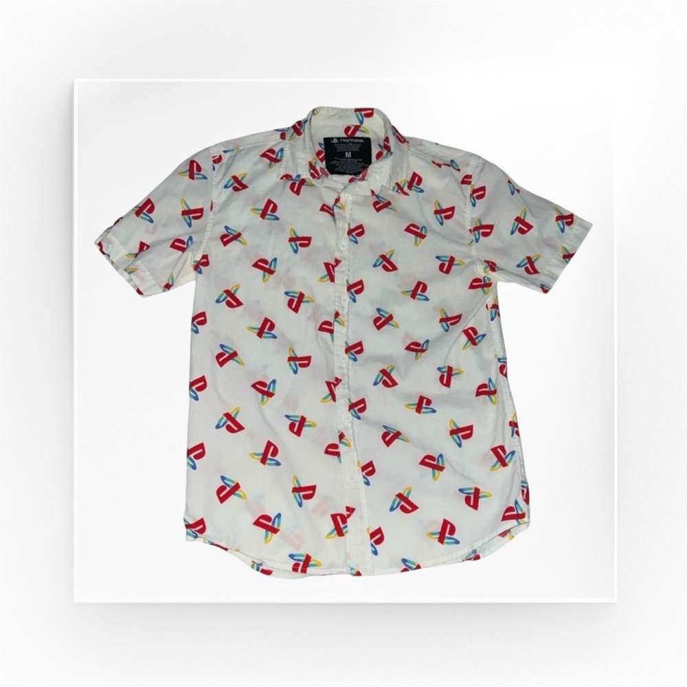 PLAYSTATION button up, Men’s size Medium